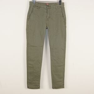 Levis XX Chino Slim Taper Green Twill Cotton Stretch Pants Mens Sz 29 x 30